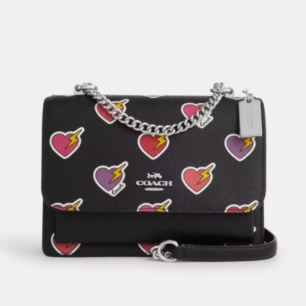 Coach Klair Heart Print Convertible Bag 🎒